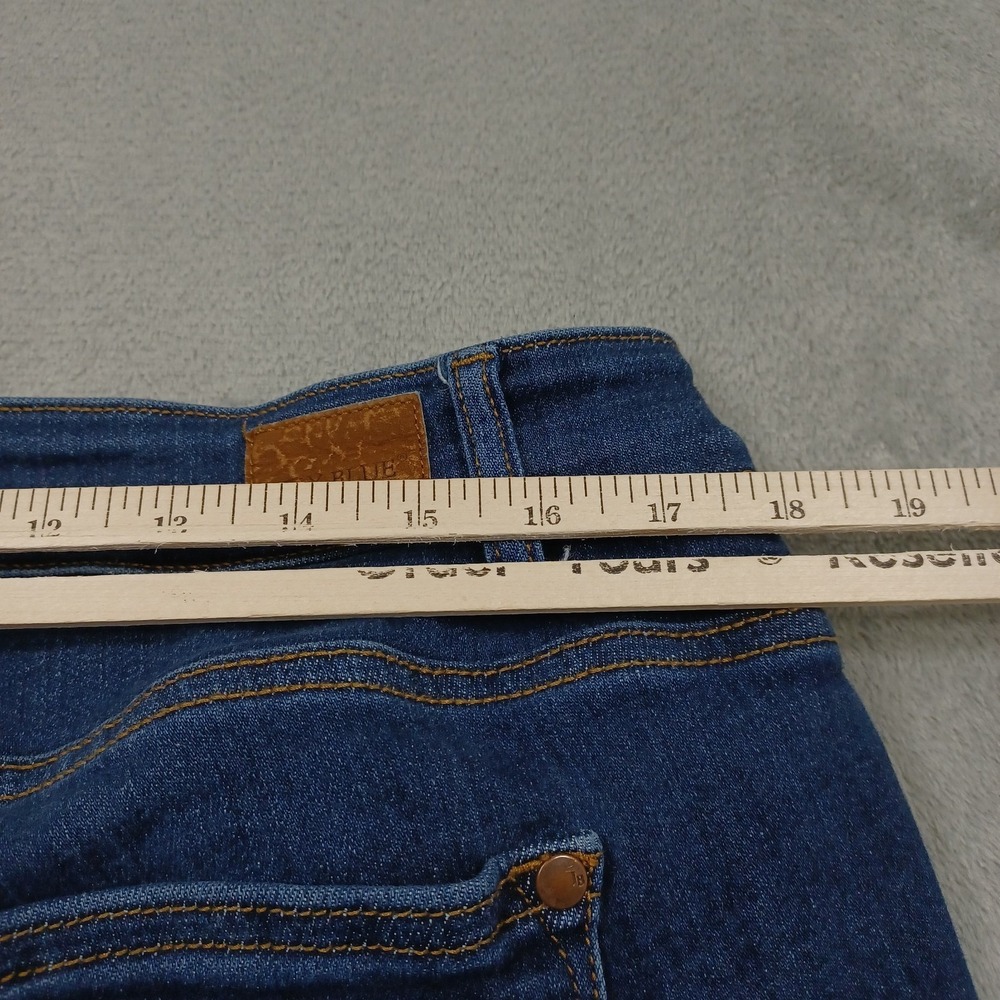 Judy Blue Jeans Womens 18W Blue Denim Bootcut Fit Distressed Preppy Modern - Picture 9 of 9